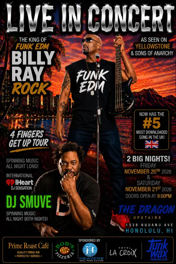 Live Show - Nov 20-21 2026 - Billy Ray Rock
